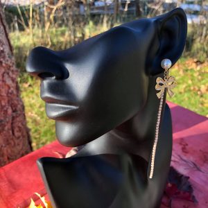 Kullanväriset rusettikorvakorut