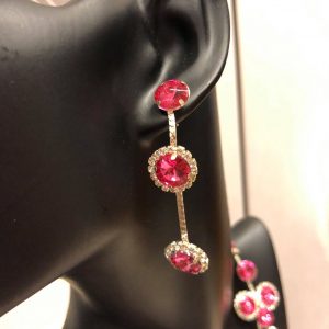 Korusetti vaaleanpunaisilla korukivillä, PINK