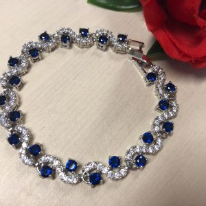 Sinihopeanvärinen rannekoru