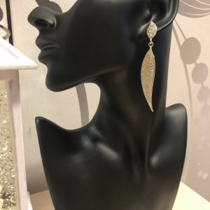 Hopeanväriset sulkakorvikset