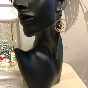 Kullanväriset ympyräkorvakorut