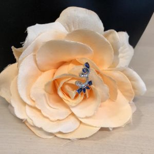 Korvakorut tummansinisillä korukivillä (DARK BLUE)