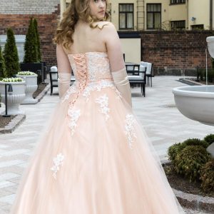 Vanhojentanssimekko, persikka, PEARCH