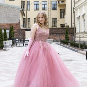 Vanhojentanssimekko, roosa, ROSE