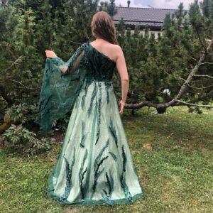 Vanhojentanssimekko, vihreä, GREEN