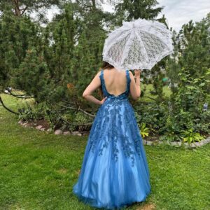 Vanhojentanssimekko, sininen, BLUE