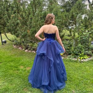 Vanhojentanssimekko, tummansininen, DARK BLUE