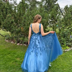 Vanhojentanssimekko, sininen, BLUE