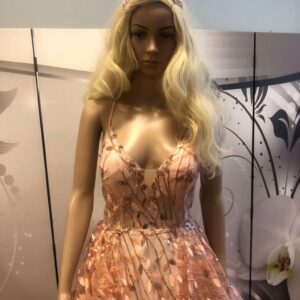 Vanhojentanssimekko, ruusukullanvärinen