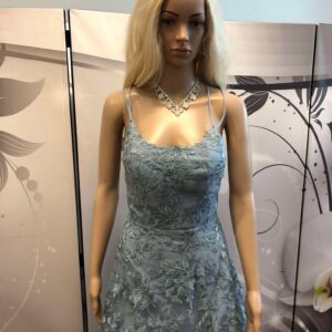 Vanhojentanssimekko, sinihamaa, BLUEGREY