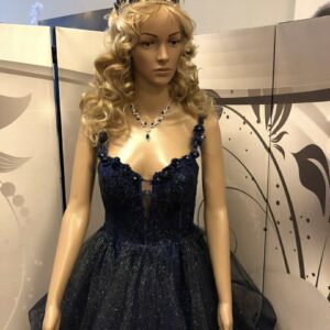 Vanhojentanssimekko, tummansininen, dark blue