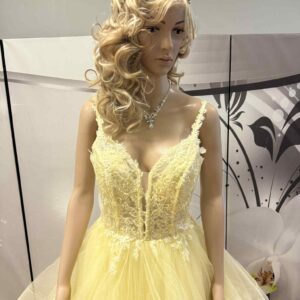 Vanhojentanssimekko, keltainen, YELLOW