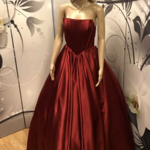 Vanhojentanssimekko, viininpunainen, WINERED