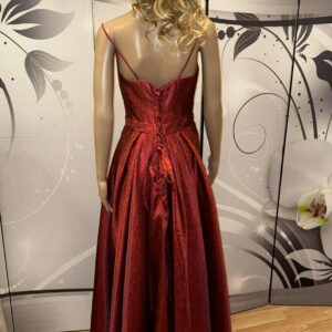 Vanhojentanssimekko, kimallepunainen, koko 40, SHIMMERING RED